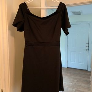 ASOS black off the shoulder dress